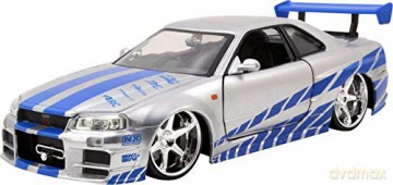 Auto Fast&Furious Szybcy i wściekli 2002 Nissan Skyline 1:24 Dickie