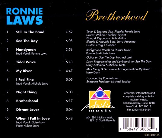 Ronnie Laws: Brotherhood [CD]