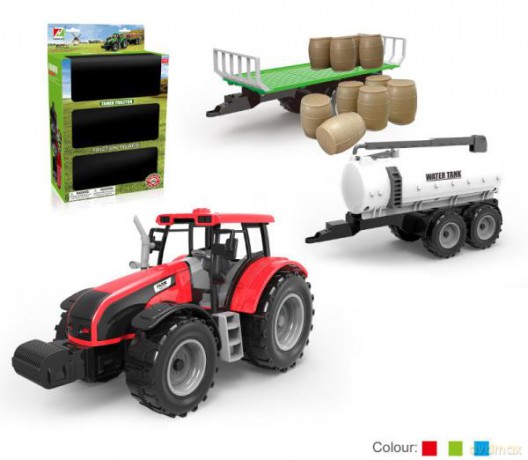 Traktor z przyczepami w pudełku ASKATO