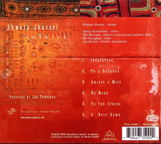 Shweta Jhaveri: Anahita [CD]