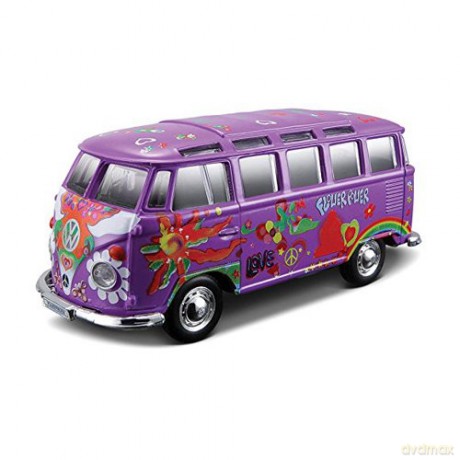 Hippie Volkswagen Van Samba 1/24
