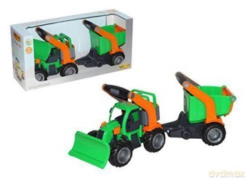Traktor komunalny z naczepą (w pudełku)