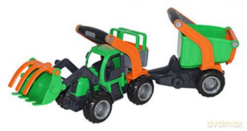 GripTruck traktor-ładowarka z naczepą w pudełku