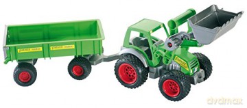 Traktor Ładowarka z przyczepą w pudełku