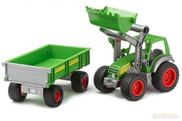 Traktor Ładowarka z przyczepą w pudełku
