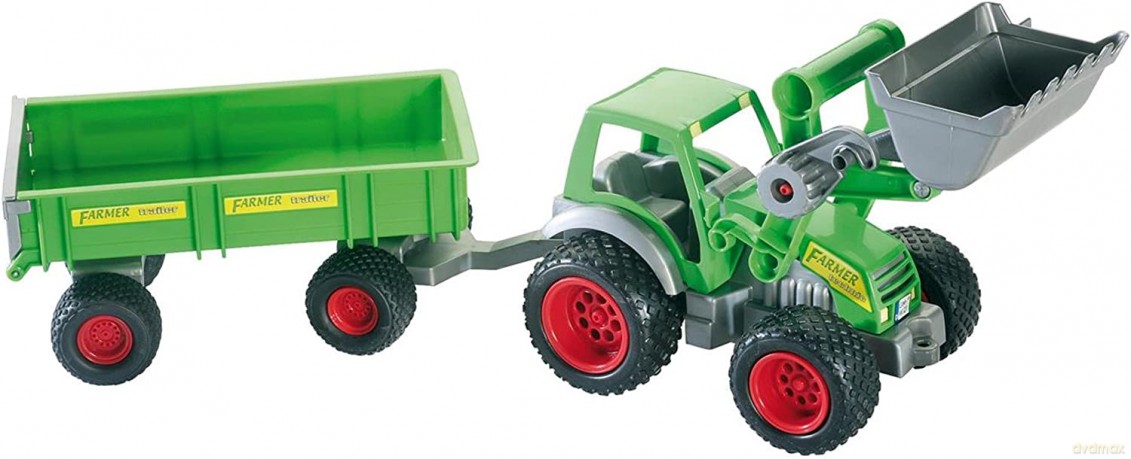 Traktor Ładowarka z przyczepą w pudełku