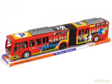 Autobus przegubowy z napędem, pod kloszem