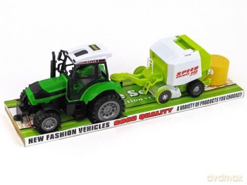 Traktor z napędem pod kloszem
