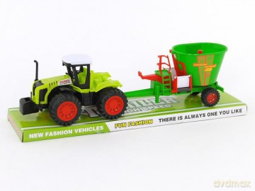 Traktor z napędem pod kloszem