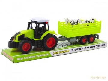 Traktor z napędem pod kloszem