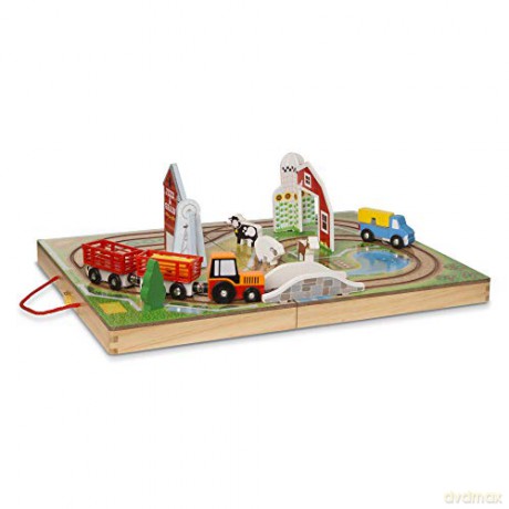 MELISSA Zestaw do zabawy w farmę w walizce