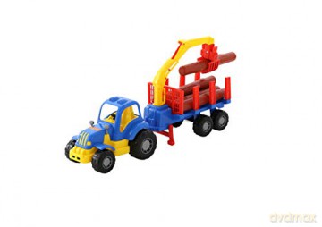 Traktor do przewozu dłużycy w siatce
