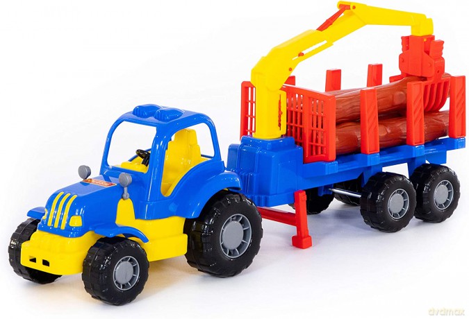 Traktor do przewozu dłużycy w siatce