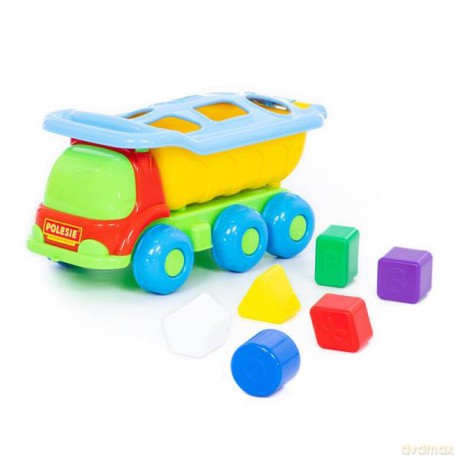 Kiesza, wywrotka z klockami w siatce