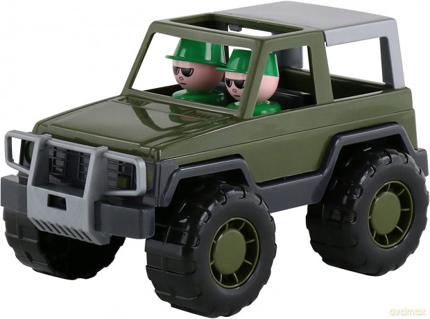 Wojaż, samochód Jeep wojskowy w siatce