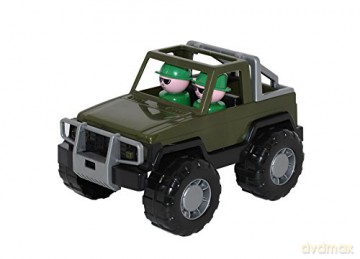 Safari, samochód Jeep wojskowy w siatce