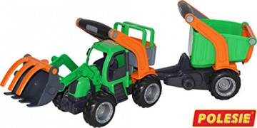 GripTruck, traktor-ładowarka z naczepą w siatce