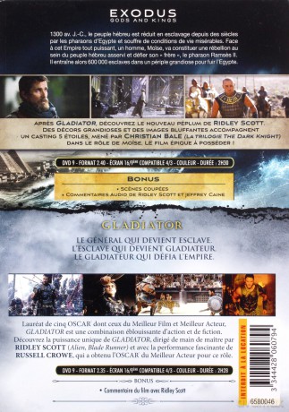 Exodus: Gods and Kings / Gladiator [2DVD]