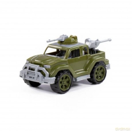 Samochód Pick-up wojskowy Legionista-mini z dwoma karabinami maszynowymi w siatce