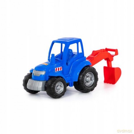 Traktor-koparka "Mistrz" (niebieski) w siatce