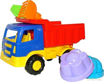 autko wywrotka z klockami 9 elemetów w siatce