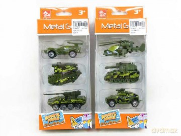 Auto wojskowe, metalowe