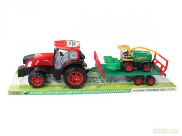 Traktor z kombajnem, pod kloszem