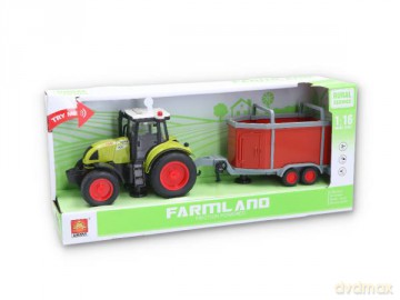 Traktor z przyczepą