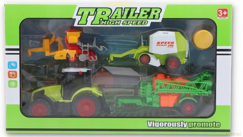 Traktor z maszynami rolniczymi