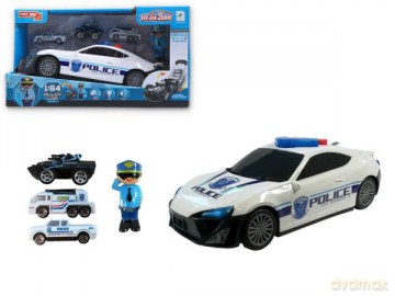 Auto policja światło, dźwięk