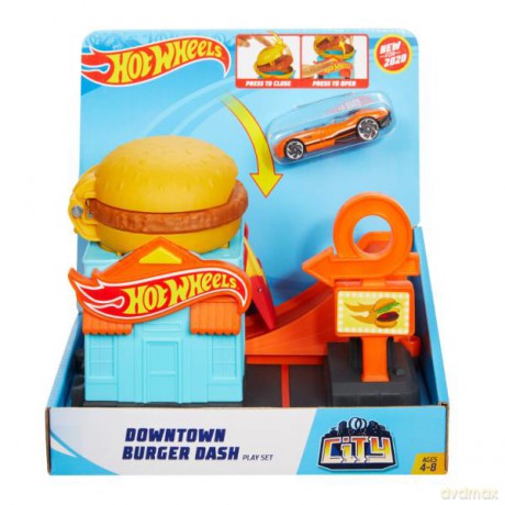 Hot Wheels CITY Kaskaderska Burgerownia Burger Dash MATTEL