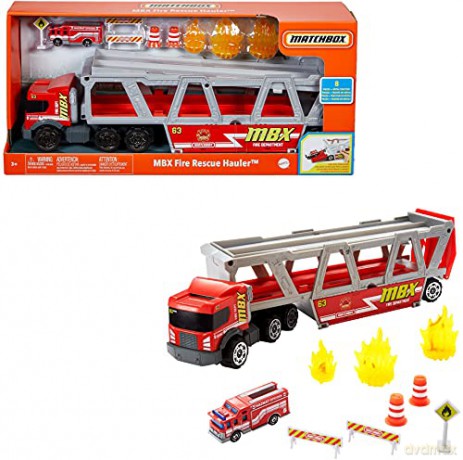 MATCHBOX Transporter Wóz strażacki MATTEL