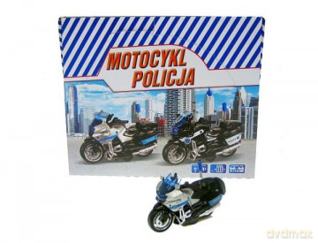 Motocykl Policja 13 cm z napędem, światło, dźwięk M2217PL/DB HIPO
