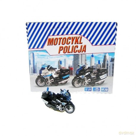 Motocykl Policja 13 cm z napędem, światło, dźwięk M2217PL/DB HIPO