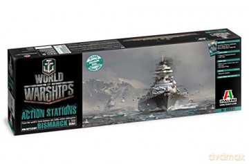 WOW 1:700 German Battleship Bismarc 46501 ITALERI