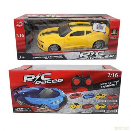 Auto na radio sportowe żółte/czerwone