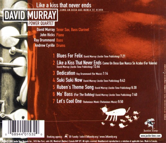 David Murray: Like A Kiss That Never Ends [CD]