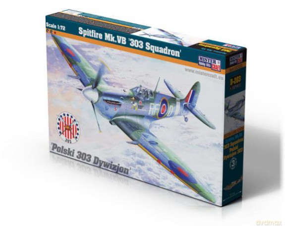 Model samolotu do sklejania Supermarine Spitfire Mk.VB 1:72