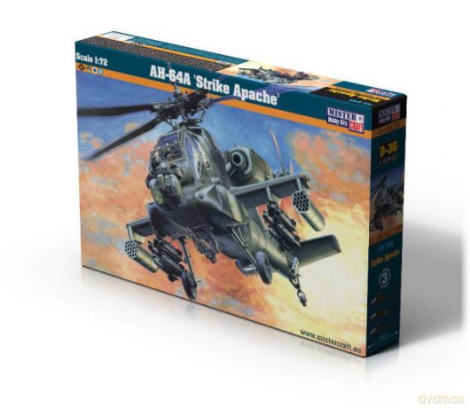 Model helikoptera do sklejania AH-64A "Strike Apache" 1:72