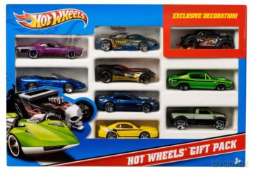Hot Wheels Samochodzik 9-pak Zestaw prezentowy MATTEL