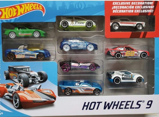 Hot Wheels Samochodzik 9-pak Zestaw prezentowy MATTEL