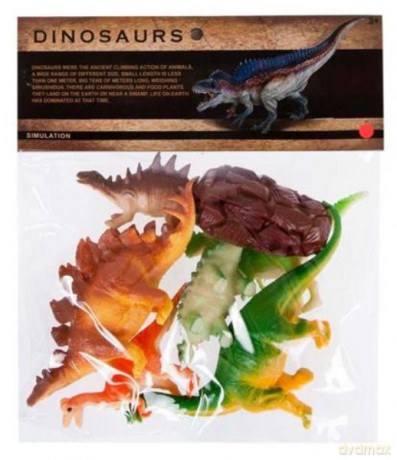 Dinozaur 22x25 cm 6 sztuk [FIGURKA]