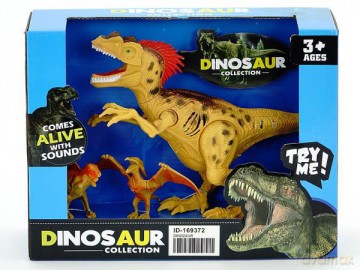 Dinozaury 4 sztuki w pudełku [FIGURKA]