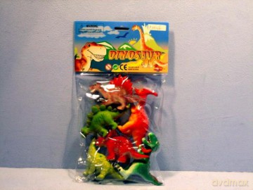 Dinozaury zabawne 6 sztuk w worku [FIGURKA]
