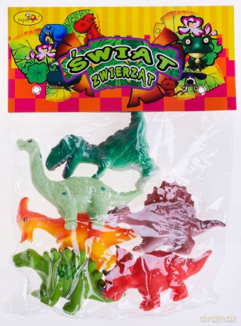 Dinozaury zabawne 6 sztuk w worku [FIGURKA]