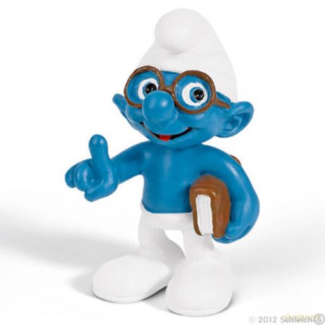 Schleich Smerf Ważniak z książką [FIGURKA]