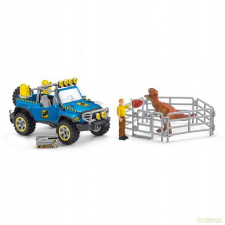 Schleich Samochód terenowy z miejscem dla dinozaura [FIGURKA]