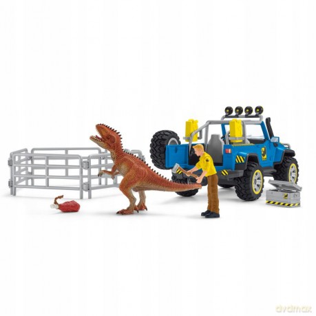 Schleich Samochód terenowy z miejscem dla dinozaura [FIGURKA]