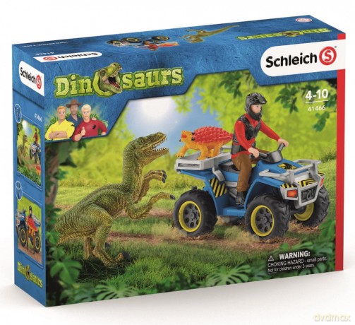 Schleich Ucieczka quadem przed Welociraptorem [FIGURKA]