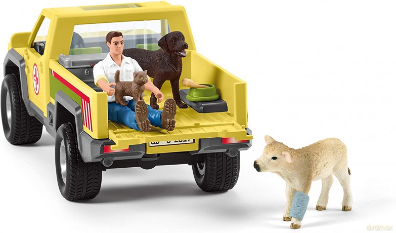 Schleich Samochód weterynarza na farmie [FIGURKA]
